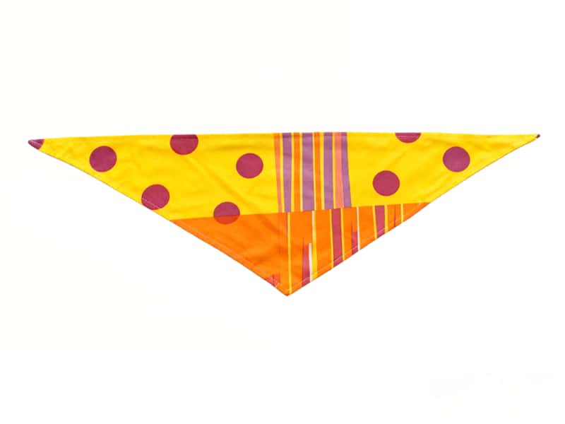 Classic Tie-On Dog Bandana - Traditional triangle style that folds and ties around neck