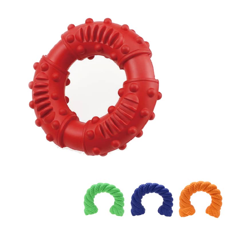 Tug and training toys for interactive play sessions